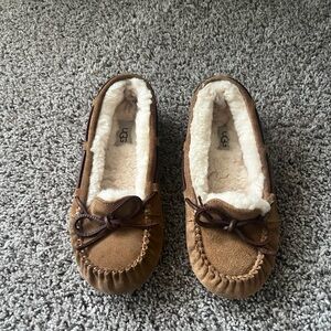 UGG Brown Slippers with Cream Lining
